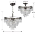 thumbnail image 3 of Crystorama Lighting - Seven Light Ceiling Mount - Ceiling Mount - Mercer - Seven, 3 of 5