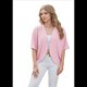 thumbnail image 3 of Cárdigan con Cuello en V y Aberturas Laterales, Color Rosa, Talla XXL, 3 of 10
