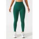thumbnail image 2 of Mallas deportivas verdes para correr y hacer ejercicio, de secado rápido, elásticas, talla L, leggings de yoga de cintura alta, 2 of 6