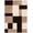 Brown, variant on Well Woven San Francisco Escondido Red Modern Geometric Squares 2'7" x 9'10" Runner Area Rug