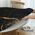 thumbnail image 4 of Black Marble Round Fitted Tablecloth with Elastic Round Elastic Tablecloth 40"-44" Fitted Table Cover Waterproof Wipeable Circle Table Cloth for Outdoor Picnic, 4 of 4