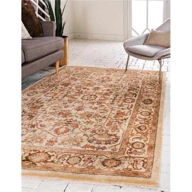Unique Loom 3144388 5 x 8 ft. Alcott Dorchester Rectangular Rug, Beige