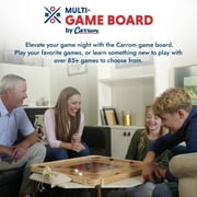 Carrom Large Board Game Set – Over 100 Family Board Games for Game Nights – All-in-One Classic Board Games (28” x 28”)