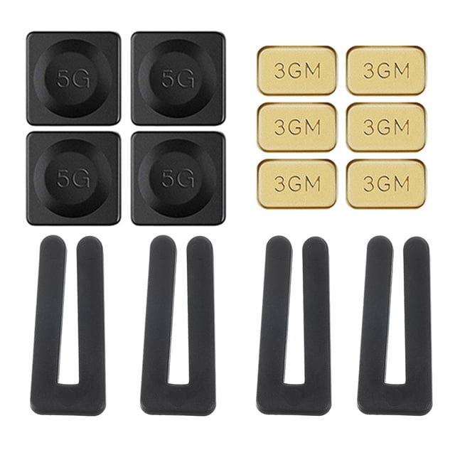 Kit de equilibrado de aspas de ventilador de techo Uxcell, 4 juegos que incluyen 4 clips y 4 pesos de 5G y 6 pesos de 3G en tono dorado/negro