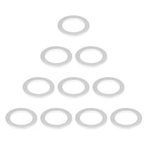 10pcs Durable M14 Silver Tone Oil Drain Plug Gaskets Replacement for Mazda 9956-41-400