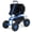 Gentian blue with backrest and armrest, variant on Gaderth Rolling Garden Work Seat with Wheels, 360° Swivel Seat Gardening Cart with Extendable Steering Handle, Tool Tray and Storage Basket, 400 lbs Capacity