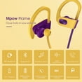 thumbnail image 6 of Mpow Wireless Earbuds Sports, in Ear Earphones Pro Version Aptx-HD Bass/BT 5.0/12H Playtime/CVC 8.0 Mic/PX7 Waterproof, Running Bluetooth Headphones for IOS/Android/Windows - Yellow purple, 6 of 9