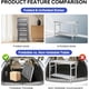 thumbnail image 4 of Heavy-duty nsf stainless steel folding mesa: 2 niveles commercial prep mesa con adjustable undershelf y locking casters para kitchen, restaurant, o garage (36/48/60 pulgada), 4 of 7