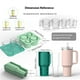 thumbnail image 4 of Bandejas para cubitos de hielo de verano para hacer bebidas, moldes plegables y reutilizables para cócteles, zumos y café, con 3 rejillas, 4 of 5