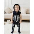 thumbnail image 6 of Baby Boy Girl Halloween Outfit 0 3 6 12 18 Months Infant Hooded Sleeveless Romper Jumpsuits with Stockings Halloween Clothes, 6 of 10