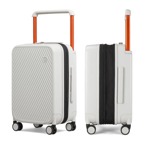 Luggage mixi de gran capacidad, ampliable, 20 pulgadas, con ruedas giratorias