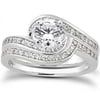Pompeii 3/4CT Diamond Engagement Ring Set in White Yellow or Rose Gold (KL,I3)