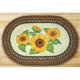 Earth Rugs 65-300S Ovale Patch Tapis&44; Tournesols – image 1 sur 1