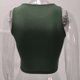 thumbnail image 5 of Gibobby Mujeres Sexy sin mangas de cuello Racerback recortadas Tank Tops Trendy Cute Teen Girls Halter Neck Crop Tops Chaleco(Verde,M), 5 of 5