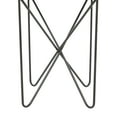 thumbnail image 5 of DecMode 19" x 22" Gray Metal Accent Table with Brown Wood Top, 1-Piece, 5 of 8