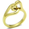 thumbnail image 1 of Alamode TK1382-9 Bague en Acier Inoxydable Or IP pour Femmes Sans Pierre - Taille 9, 1 of 1