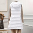 thumbnail image 7 of Baberdicy Puffer Vest Women's Lightweight Mid Length Hooded Down Vest Down Jacket Hooded Vest Womens Vest White, 7 of 7