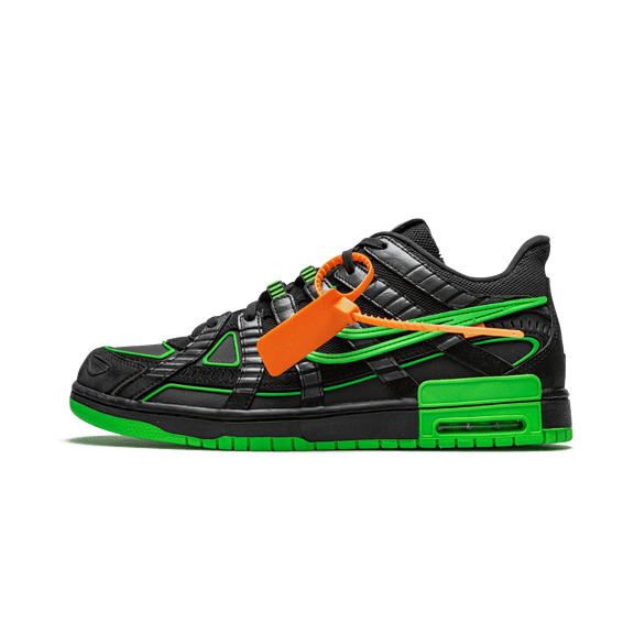 NIKE MENS Air Rubber Dunk "Off-White - Green Strike" CU6015 001 from Stadium Goods