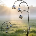 thumbnail image 4 of Metal Lily of the Valley - Whimsical Garden Decor, Scrap Metal Art, Handcrafted Outdoor Metal Flower Sculpture, Lily of The Valley Decorative Flower Yard Decor, for Garden Yard Patio, 4 of 6