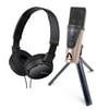 Apogee Hype Mic Bundled with On-Ear Studio Headphones - USB Microphone with Analog Compression for Capturing Vocals and Instruments, Streaming, Podcasting, and Gaming