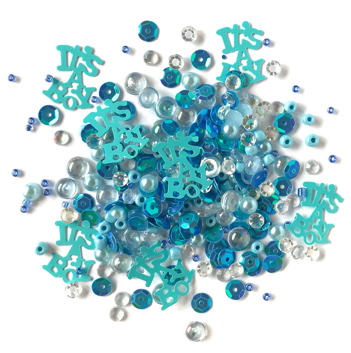 Buttons Galore Embellishments Iridescent Acrylic Gems, Shaped Sequins