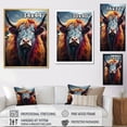 thumbnail image 4 of Designart "Portrait Of A Colorful Yak" Yaks Floater Framed Wall Decor, 4 of 5