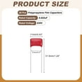 thumbnail image 2 of Uxcell 20 Pcs Metallized Polypropylene Film Capacitors, CBB22 630V 223J 0.022UF Capacitors Assortment Kit for Electronics Appliances and Energy Saving Lamps, Red, 2 of 6