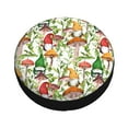 thumbnail image 2 of Kdxio Spare Tire Cover for RV Trailer, Waterproof Wheel Cover,Camper Spare Tire Cover Fit for Rv SUV Truck Travel Trailer -Mushrooms Gnomes, 2 of 8