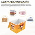 thumbnail image 6 of IAUYY 42*32*30cm Storage Bin with Lid Storage Boxes with Handles,300D Oxford Fabric+Hollow Board Applicable to Clothes Storage Office Storage,with A Charming, 6 of 6