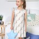 thumbnail image 4 of Balery Leopard Print Camisón de princesa para niñas, pijama de algodón con mangas abullonadas, suave y bonito.-Medium, 4 of 6