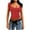 Red, variant on Ltctricy Crop Tops for Women Short Sleeve Square Neck Ruched Slim T Shirts Tight Casual Tee Blouses Going out Tops