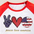 thumbnail image 3 of GYRATEDREAM Toddler Baby Boy 4th Of July Shorts Outfits Set Independence Day Short Sleeve T-Shirt and American Flag Shorts 2Pcs Set for 18-24M White, 3 of 7