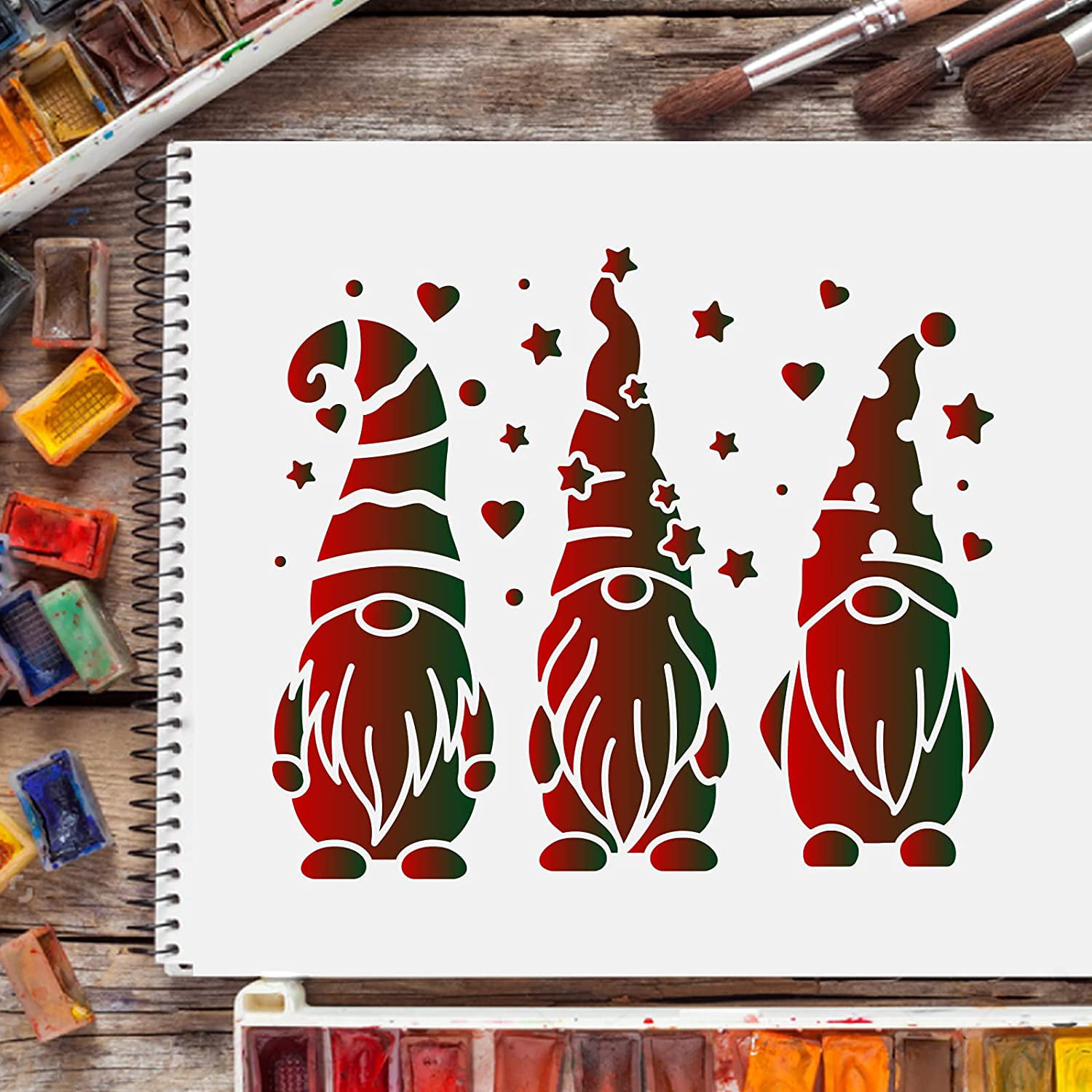 Leesgel Christmas Stencils for Painting, Drawing Stencils for
