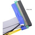 thumbnail image 3 of Yazoeia CY PCI-E Express 4X to 16x Flex Cable Riser Card Extender Converter Adapter with 4pin 15cm CJC912-16735, 3 of 6