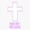 1pcs, variant on Gods Got Our Back Purple Music Note Cross Sticker