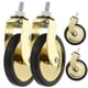 thumbnail image 1 of Ruedas giratorias para silla de oficina, ruedas para muebles de PVC, carrito de basura resistente, 4 piezas, 1 of 6