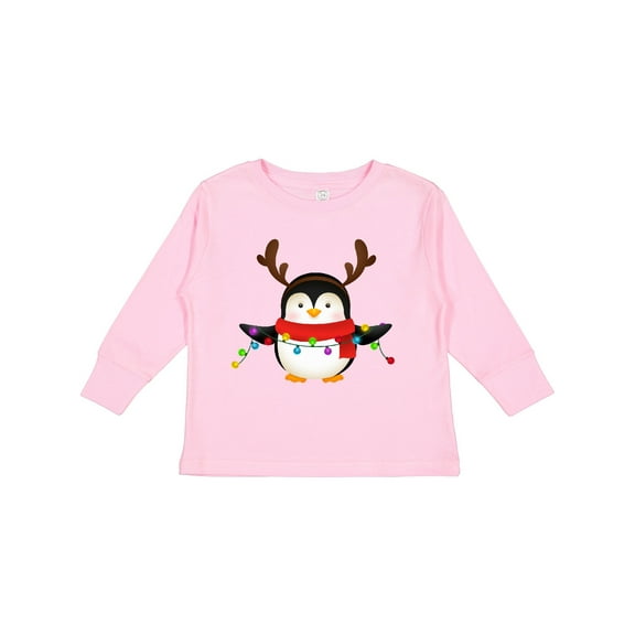 Inktastic Penguin Xmas Boys or Girls Long Sleeve Toddler T-Shirt