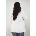 thumbnail image 3 of Blazer manga 3/4 Roman Fashion /Tallas Extras, 12255 (Blanco) blanco 36, 3 of 7