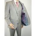 thumbnail image 6 of Mens Three Piece Suit Vested VITALI Soft Fabric With Sheen M3090 Stone Gray 3pc, 6 of 14