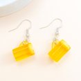thumbnail image 1 of Pendientes divertidos y sencillos, creativos y modernos de acrílico, con hojas de nicho distintivas, colgantes de frutas, ganchos para la oreja, joyería para la oreja, estilo versátil, 1 of 6