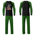 thumbnail image 2 of Aofany Family Matching Christmas Pajamas Set, Christmas Tree&Letter Print Long-Sleeved T shirt Tops + Plaid Trousers Holiday Sleepwear Outfits for Family Member, 2 of 5