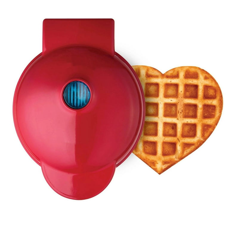 Gaiseeis Heart Mini Waffles Maker Valentines Day Gift Double-Sided