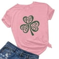 thumbnail image 1 of Meichang Hauts pour Femmes Tendance T-Shirt Jour de la Saint-Patrick T-Shirts Graphiques Chanceux Hauts Mignons Col Rond Décontracté Manches Courtes T-Shirts Jour de la Saint-Patrick, 1 of 3