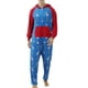 thumbnail image 3 of Conjunto de Pijamas Navideñas Familiares, Pijamas Familiares de Una Pieza,Azul Papá-L XBTCLXEBCO GL017-QZ14821E2, 3 of 6