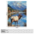 thumbnail image 4 of Orinice Elk Blanket Forest Grass DeerBlanket Soft Fuzzy Plush Throw Blankets for Couch Bed  40x50in, 4 of 6