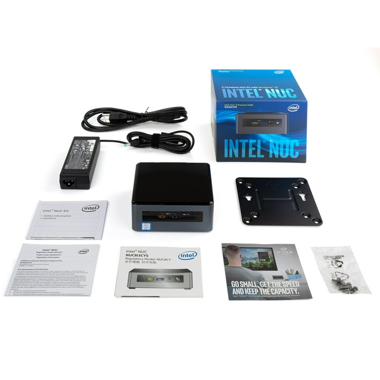 Intel NUC NUC8I3CYSM Mini PC, Intel Core i3-8121U Upto 3.2GHz, 8GB