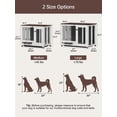 thumbnail image 6 of 39.4"  Collapsible Dog Crate Furniture - Indoor Wooden Kennel with 360° Rotating Feeder & Removable Tray | Sturdy End Table for Medium & Large Dogs | Easy Assembly, Pet Cage for Living Room, 6 of 8