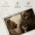 thumbnail image 6 of Elephant Stock Lion And His Cub Wall Art - Horizontal Canvas Wall Art - Living Room Wall Decor - Animal Canvas - Black And Brown Decor - 48" x 32", 6 of 8