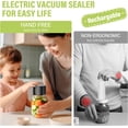 thumbnail image 6 of Electric Mason Jar Vacuum Sealer, Rechargeable Automatic Vacuum Sealer Kit for Wide & Regular Mouth Jars, with LED Display and Accessories for Food Storage, 6 of 6