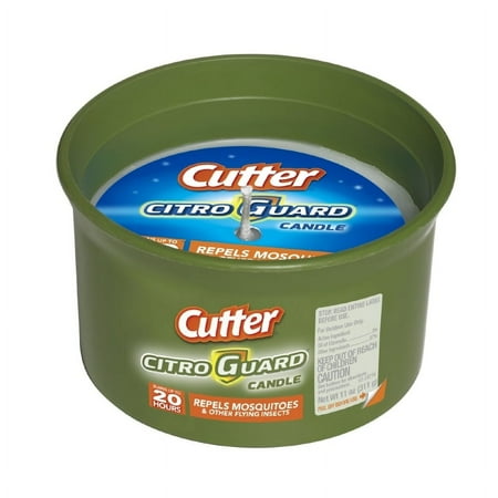 Cutter Citro Guard Citronella Candle, Green, 11-Ounce